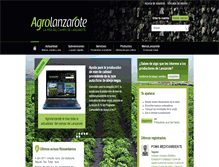 Tablet Screenshot of agrolanzarote.com